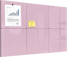 Magnetic Dry Erase Board, 6 Pack, 11.8 X 11.8 Inches, Modular Whiteboard for Fri