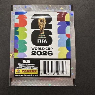 2026 SOCCER FIFA World Cup 1 New Packet With 7 Stickers PANINI  Factory Sealed