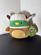 Squishmallow 8" Avery the Duck with Winter Hat with Tags