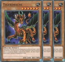 yugioh 3x Tigerdrache YSKR-DE024 COMMON DEUTSCH