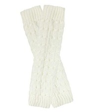Women's Cable Knit Leg Warmers Cream