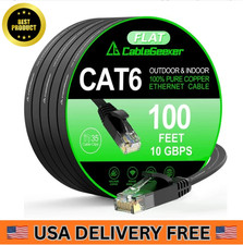 Cat 6 Outdoor Ethernet Cable 100 ft Adoreen Gbps Heavy Duty Internet Cable