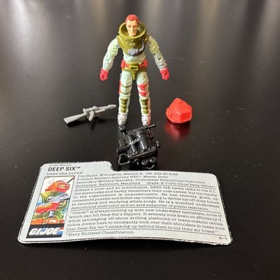 Vintage GI Joe ARAH 1989 Deep Six v2 Not Complete FILE CARD Etc | eBay