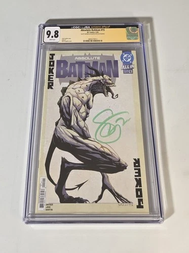 🔥 Absolute Batman #15 CGC JSA 9.8 Grade Cover A 1st Print SIGNED Scott Snyder🔥
