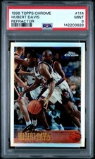 1996 TOPPS CHROME REFRACTOR #114 HUBERT DAVIS PSA 9