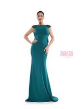 Beaded Shoulder Gown