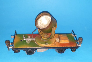 D024242841 Märklin Mimikry elektr. Scheinwerferwagen 1959 Länge 16 5cm Spur 0