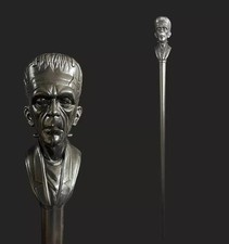 frankenstein cane handmade cane carved cane Walking Stick Cane Handmade Wooden