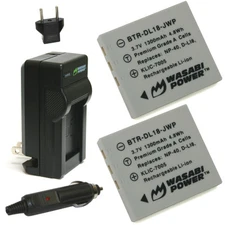 Wasabi Power Battery (2-Pack) and Charger for Fujifilm NP-40, NP-40N