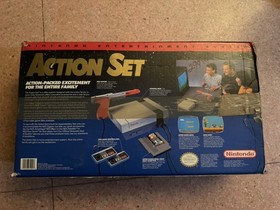 Nintendo NES Action Set Home Console - White/Gray Complete In Box