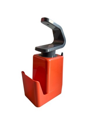 Metaltex soap-tex Seifenspender 23x12x8cm, Kunststoff Orange, mit Schammhalter
