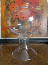 RARE 19thC Blown Glass Footed Fish Bowl Leech...