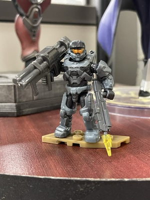 #ad UNSC Spartan Hudson Griffin Mk VII MEGA Construx Halo Figure Banished Phantom $14.99