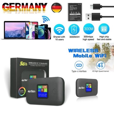 4G/5G LTE Tragbare Mobiler Wireless WLAN Router Hotspot WiFi Modem SIM Karte Neu