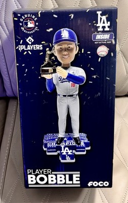 スポーツ FOCO PLAYER BOBBLE YAMAMOTO 18 Yoshinobu Yamamoto LA Dodgers 2025 World Series MVP Champions