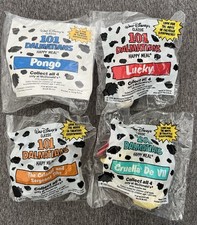 WALT DISNEY CLASSIC 101 DALMATIANS 1990 McDONALD'S HAPPY MEAL TOY SET OF 4