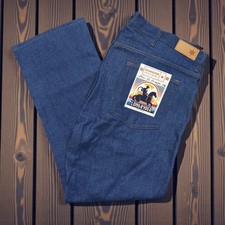 Dearborn Denim Mens 38x30 Long Ryder Western Bootcut Jeans Dark Wash USA Made