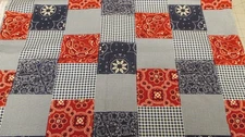 Bandana Patch Work Fabric Michael Miller CX1703, Cotton Quilting Western 34" x44