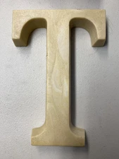 Vintage 6 3/4" Decorative Letter "T"