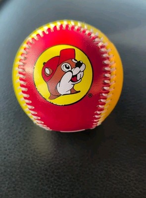 Buc-ees Baseball RAR Souvenir Sammlerstück Biber rot gelb