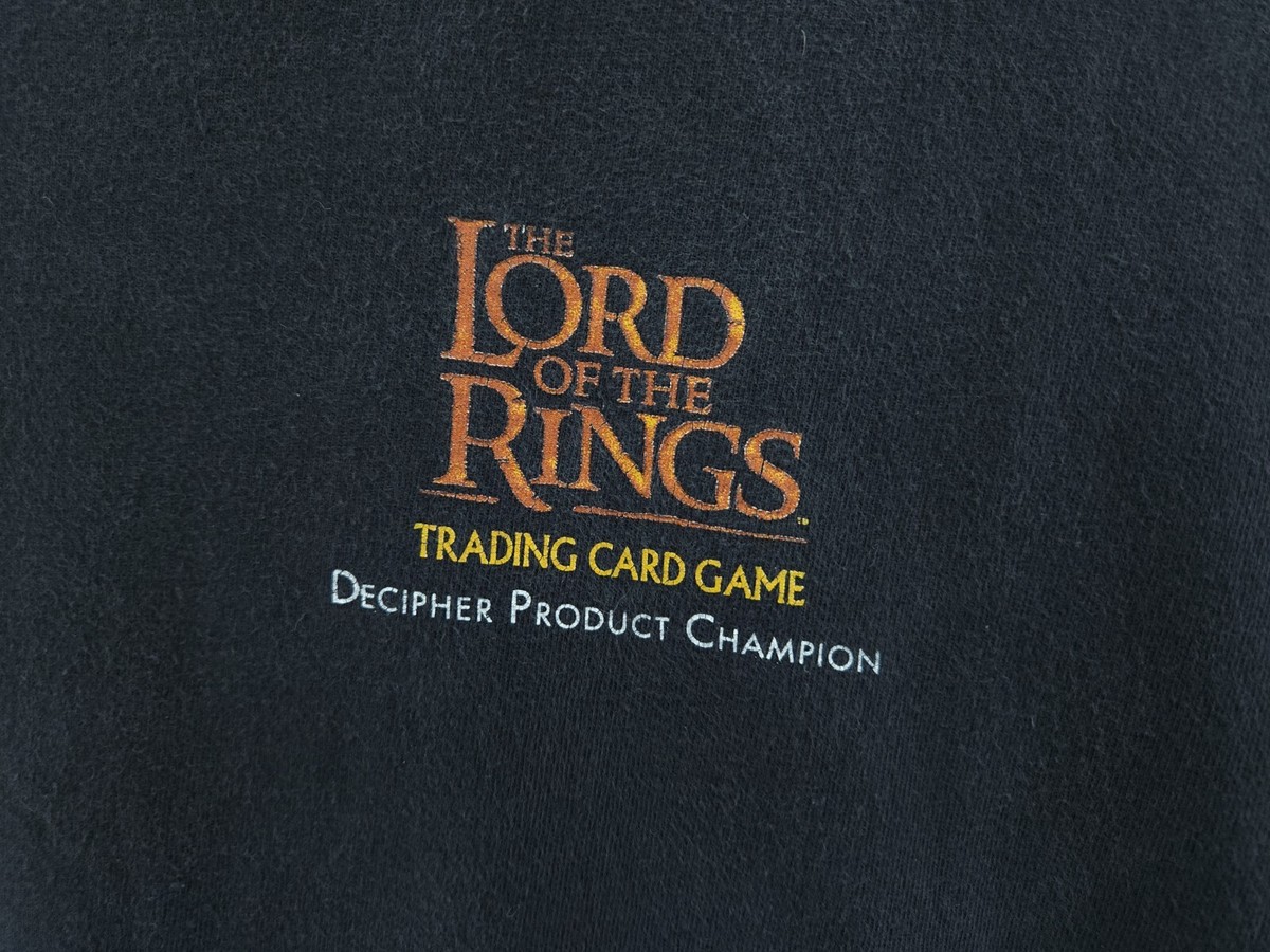 Lord Of The Rings Shirt Card Game Promo Tee Vintage LOTR 2001 Rare