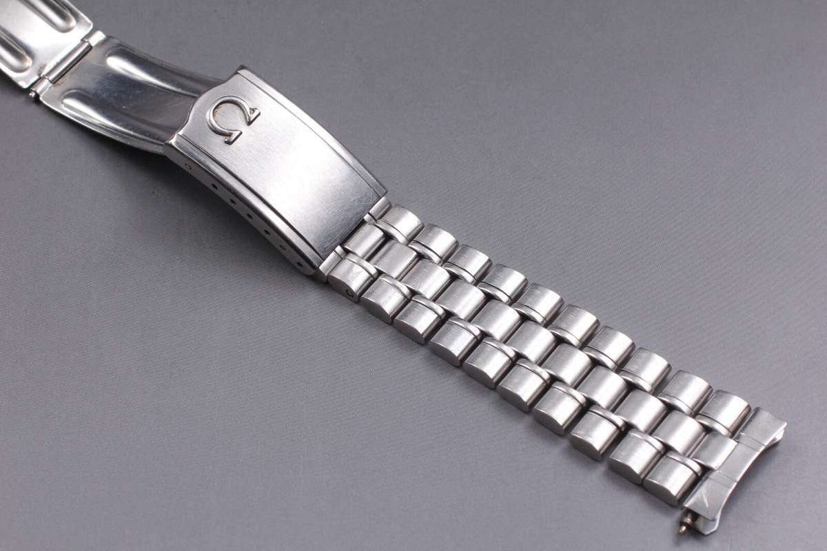 Exc+5* Vintage OMEGA 1118 End Link 582 18mm Bracelet For Seamaster