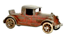 AC Williams Cast Iron Red Coupe w/ Rumble Seat - 6"