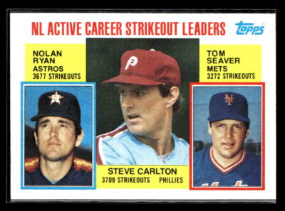 1984 Topps #706 NL Active Career Victory Leaders NM/MT+