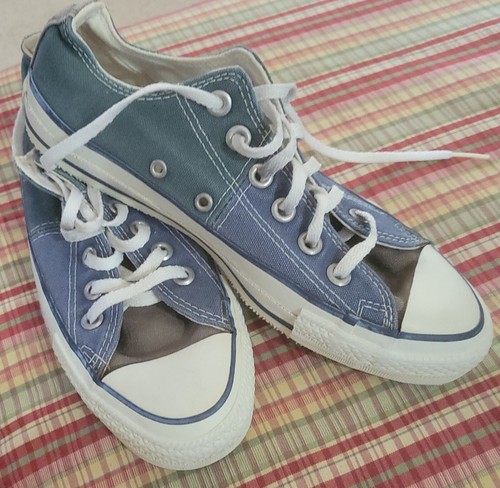 Vintage Converse Chuck Taylor MADE IN USA Tri-Color Low Top Canvas Sneakers 6 US