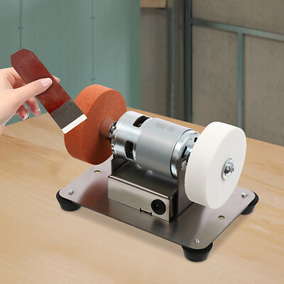 Electric Benchtop Grind Sander Adjustable Variable Speed Table Grinding Machine