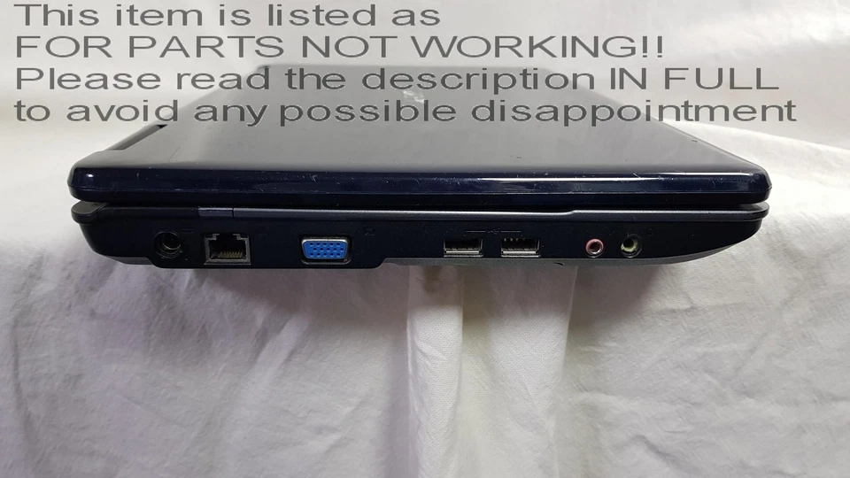 NO VIDEO OUTPUT?? Acer aspire 5532 15.5" Laptop FULL SPECS UNKNOWN - Image 3 of 4