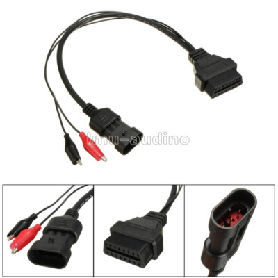 3 Pin to 16 Pin OBD2 Diagnostic Adapter Connector Cable For Fiat Alfa Lancia