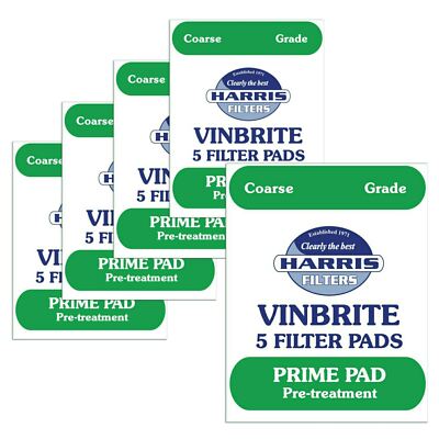 5x Harris Prime Vorfilter Pads 5er Pack Verwendung mit Harris Vinbrite MK3 Filterset