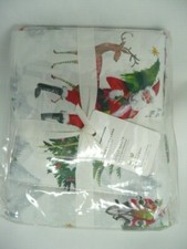 Pottery barn Jolly Santa Sheet Set XL twin