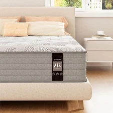 12" Twin Full Queen King Size Mattress in a Box Hybrid Innerspring Memory Foam