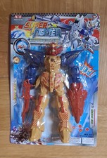 Vintage 90s Brand new blister SUPER FIGHTER ROBOT TOP FIGHTER KING 18 cm