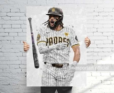 Fernando Tatis Jr. San Diego Padres Poster, Canvas, Baseball print, Sports art