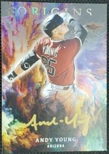 ANDY YOUNG 2021 Panini Chronicles Origins RC GOLD INK INSCRIPTION AUTO SP #1/1