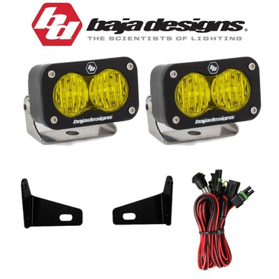 Baja Designs S2 Pro Amber Wide Cornering Lights For 2017-2021 Can-Am Maverick X3