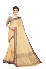 Women Cotton Silk Maheshwari Jacquard Saree with Unstitched Blouse Piece