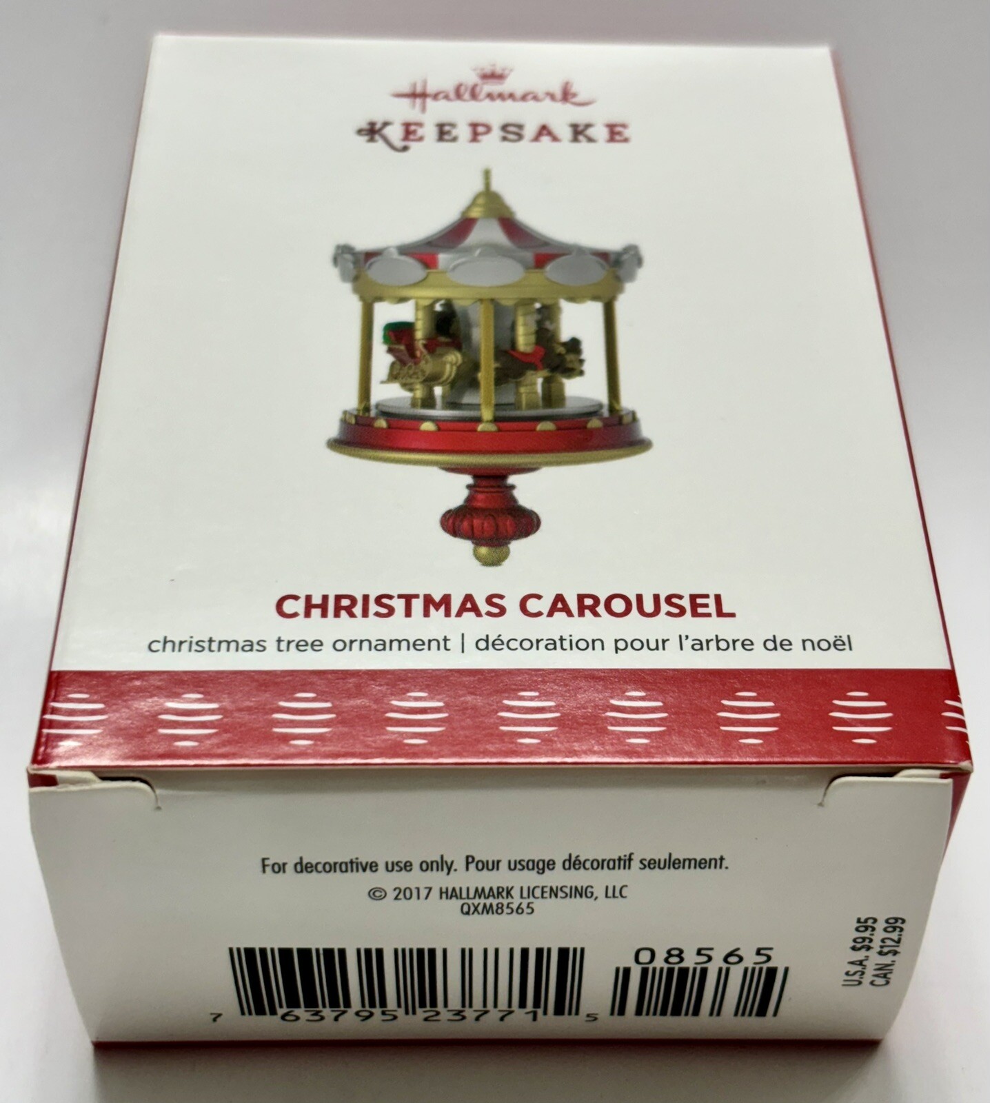 *NEVER OPENED* - 2017 Hallmark Ornament - CHRISTMAS CAROUSEL - 1st In series