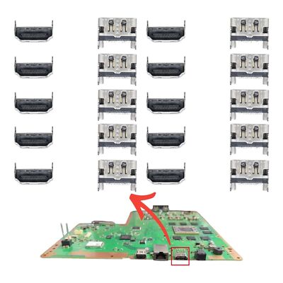 10 x Original OEM Sony Playstation 4 PS4 Regular HDMI Port Socket Input CUH-1XXX