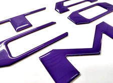 3D PURPLE DOMED RAISED TAILGATE INSERT LETTER FOR TOYOTA TACOMA 2016-23 US MADE