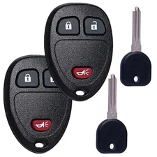 Key Fob Keyless Entry with Ignition Keys Fits for Chevy Silverado Avalanche T...
