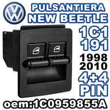 Pulsantiera Alzacristalli Interruttori Vetri Anteriori VW BEETLE 1C1 191 4+4PIN