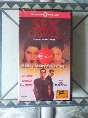 ORIGINAL VHS ZUM VERKAUF VERSIEGELT CECCHI GORI ''SEX CRIMES''
