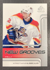 KRISTIAN HUSELIUS 2001-02 UD SP GAME USED NEW GROOVES RC 218/499