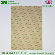 3M™ 467MP Double Sided Adhesive Tape 200MP Sticky Paper A4 Sheet Acrylic Plastic