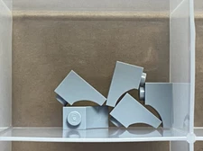 LEGO Parts - Light Bluish Gray Arch 1 x 2 Inverted - No 78666 - QTY 5