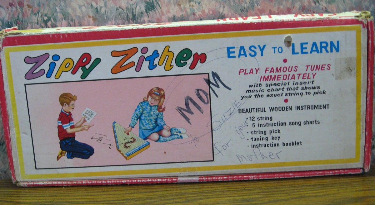Zippy Zither 12 String Kids' Wooden Instrument - Jaymar
